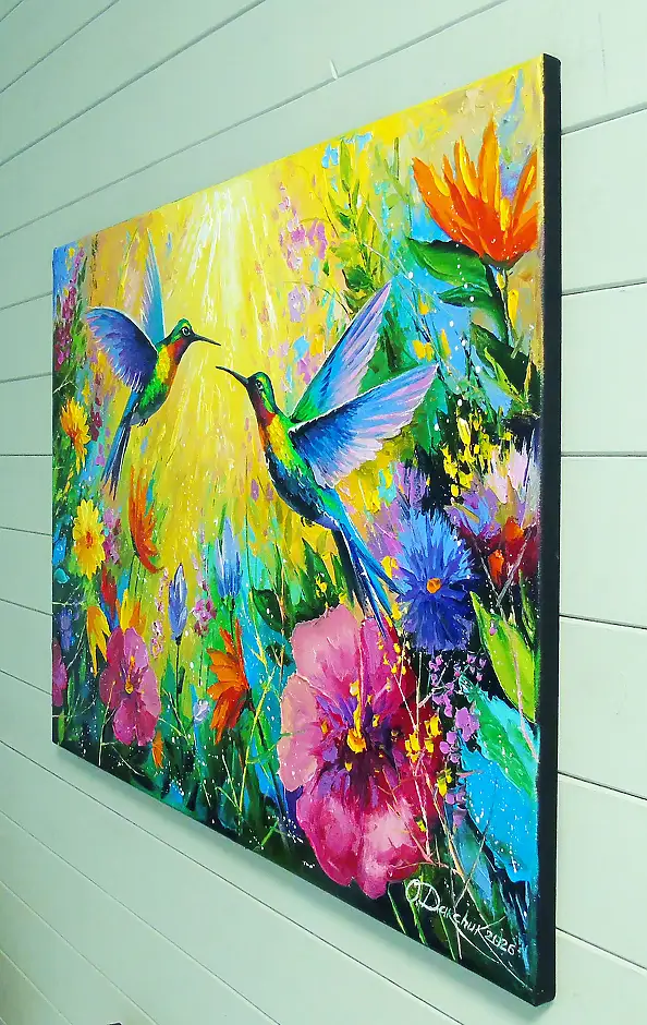 Olha Darchuk, Where Hearts Meet, Oil painting - canvas, 80 x 60
