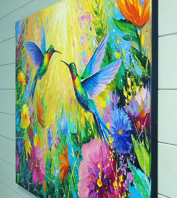 Olha Darchuk, Where Hearts Meet, Oil painting - canvas, 80 x 60
