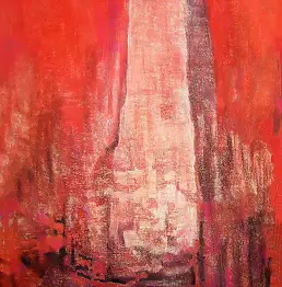 Piotr Zygmunt, White Megalith, Pastel - papier, 70 x 100