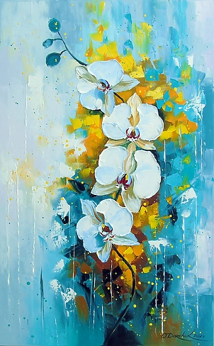 Olha Darchuk - White orchid