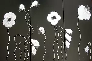 Rachel McCullock - White poppy triptych