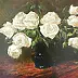 Tadeusz Gazda - roses blanches