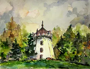 Bernadeta Nowak - Wiatrak (teraz budynek mieszkalny), Gostków: woj. Dolny Śląsk