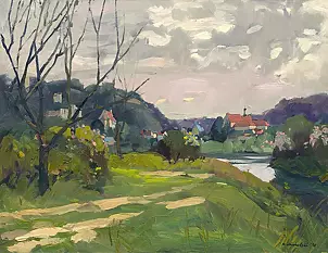 Krzysztof Michalski - Widok Kazimierza z janowieckiej łąki