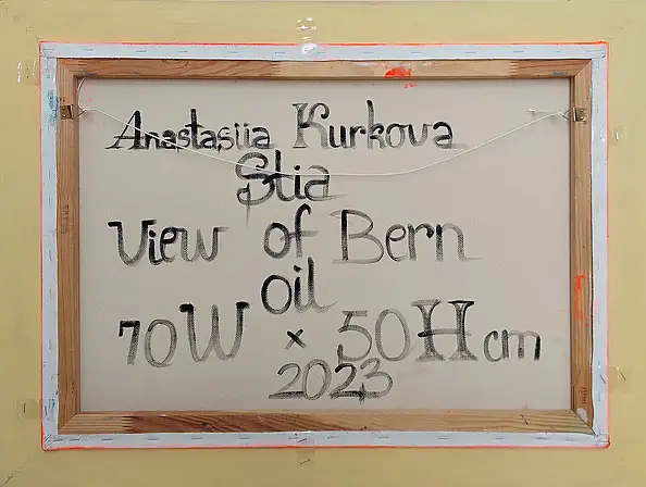 Anastasiia Kurkova, Widok na Berno, Obraz olejny - płótno, 70 x 50
