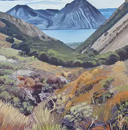 Wojciech Pater - View towards Lake Ohau and bandwidth Ben Ohau from the trail Te Araroa