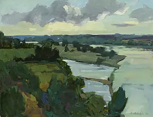   - Widok z Albrechtówki na Krowią Wyspę