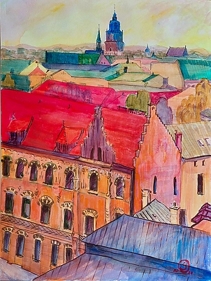 Anastasiia Kurkova - View from Wawel