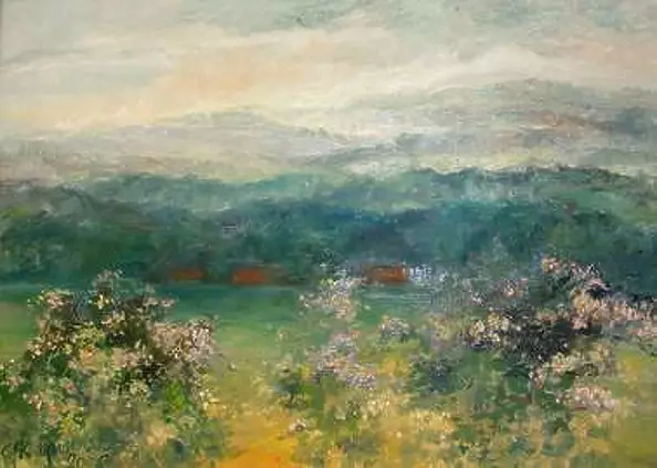 Grażyna Kulpińska - The view from the window of the studio