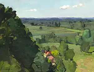   - Widok ze Skarpy Dobrskiej