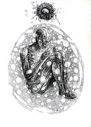 Krzysztof Krawiec - I see you *pen drawing