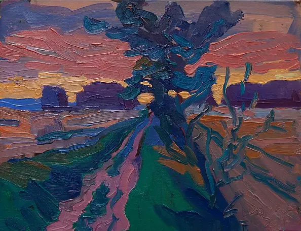 Daniel Gromacki - Wieczór. Podlaska droga. 