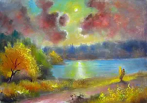 Włodzimierz Draczyński - Wieczór na wsi Pidhorodnie