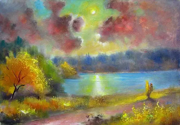 Włodzimierz Draczyński - Wieczór na wsi Pidhorodnie