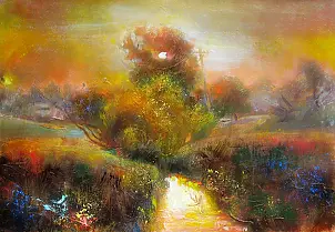 Włodzimierz Draczyński - Evening by the river