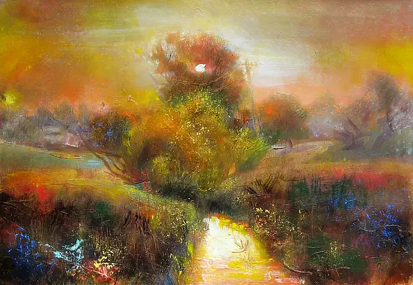 Włodzimierz Draczyński - Evening by the river