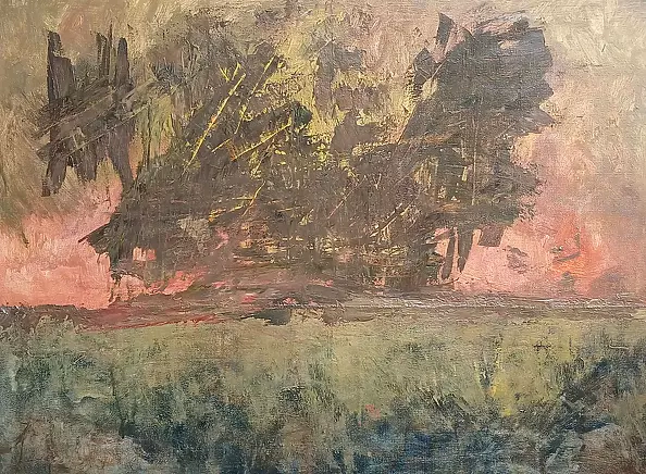 Tadeusz Jurga - Evening in the Noteć Valley, 2023