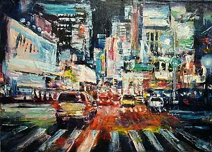 Kazimierz Komarnicki - Evening in New York City
