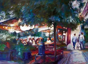 Barbara Gulbinowicz - Wieczór w letniej kawiarence