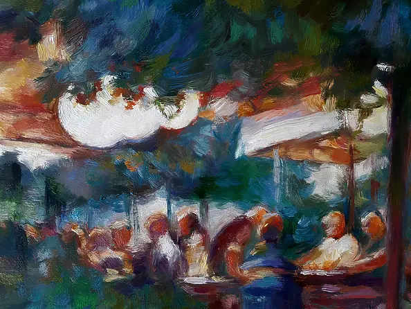 Barbara Gulbinowicz - Wieczór w letniej kawiarence