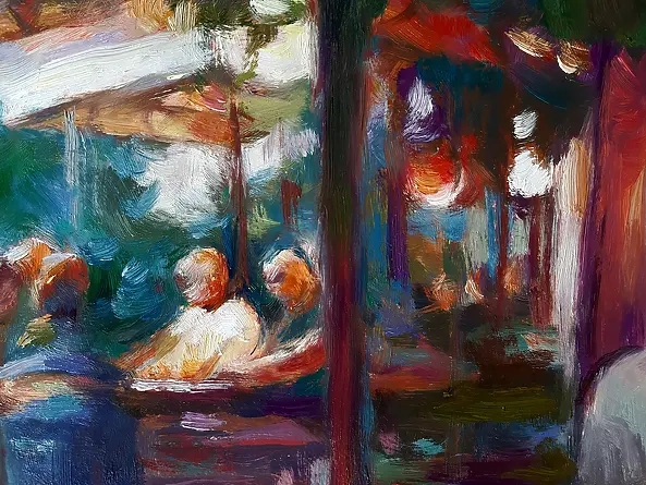 Barbara Gulbinowicz - Wieczór w letniej kawiarence