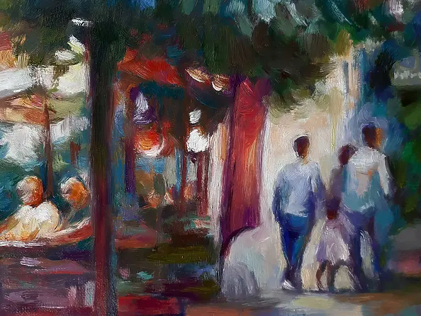 Barbara Gulbinowicz - Wieczór w letniej kawiarence