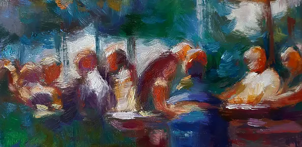 Barbara Gulbinowicz - Wieczór w letniej kawiarence