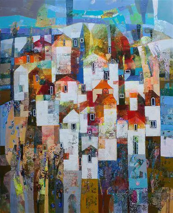 Alicja Słaboń Urbaniak - Evening in the village