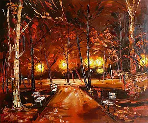 Dorota Łaz - Evening in the park