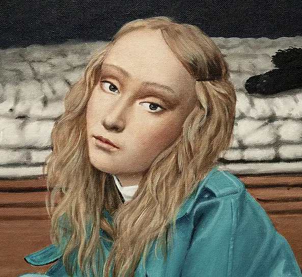 Nataliya Bagatskaya, Ein scheinbar ganz gewöhnlicher Abend, Acrylgemälde - Leinwand, 95 x 70