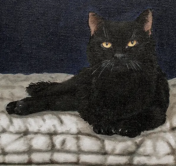 Nataliya Bagatskaya, Ein scheinbar ganz gewöhnlicher Abend, Acrylgemälde - Leinwand, 95 x 70