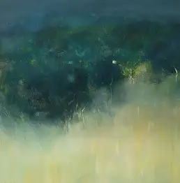 Agnieszka Łuczyńska, «Вечер», Акрилова картина - плита, 80 x 80