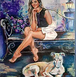 Barbara Kluczek, Wieczorem , Pastel - papier, 50 x 70