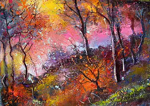 Włodzimierz Draczyński - In the evening in the forest