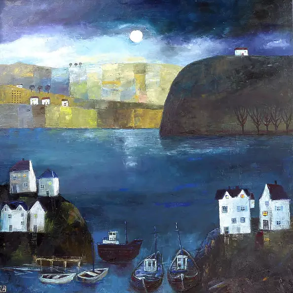 Ewa Przybyła - In the evening in the port