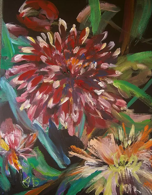 Anna Borcz - Evening dahlias