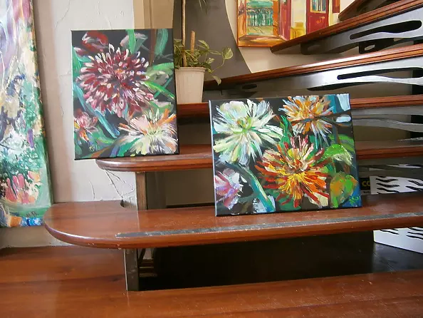 Anna Borcz - Evening dahlias