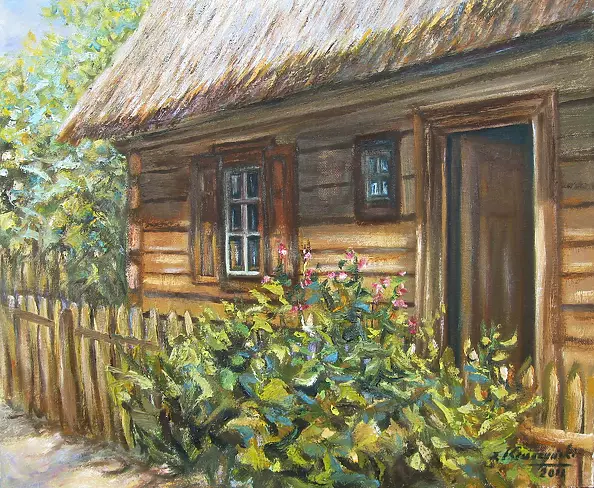 Zdzisław Kruszyński - Wiejska chałupa I