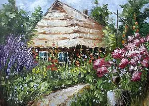 Anna Wach - Country cottage e un vecchio pozzo II