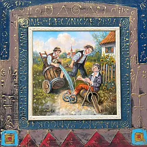 Dariusz Miliński, Il Grande Viaggio, Quadro a olio - tela, 40 x 40