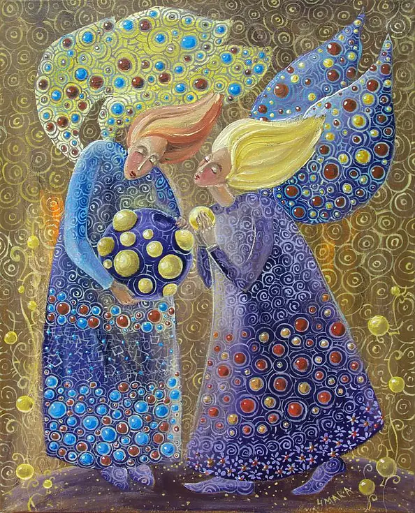 Marina Czajkowska - Wielka tajemnica małych sekretów, 40 x 50, akryl, płótno 