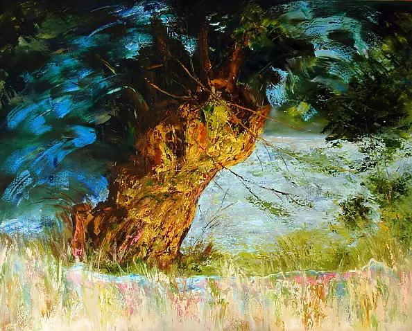 Ewa Jabłońska - Wierzba - błękitny powiew