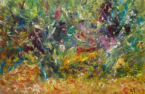 Eryk Maler - Diamond willows 2, 120x80, 2023