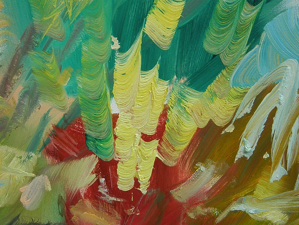 Eryk Maler - Willows, summer, 120X80