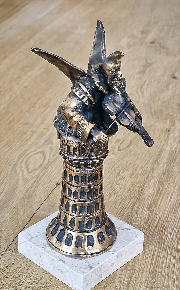 Tomasz Sętowski - Tower - bronze sculpture