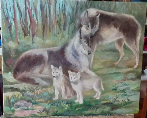 Agata Mazuś - "Wolf family"