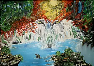 Anna Jakubowska - A Wolfish waterfall