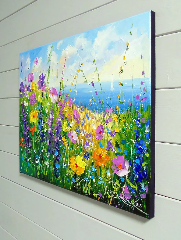 Olha Darchuk - Wildflowers by the sea