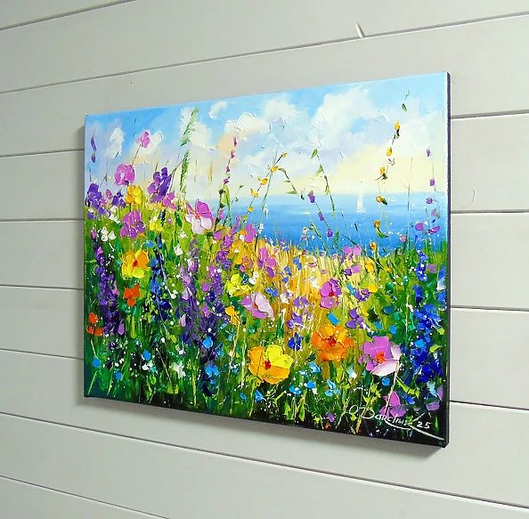 Olha Darchuk - Wildflowers by the sea