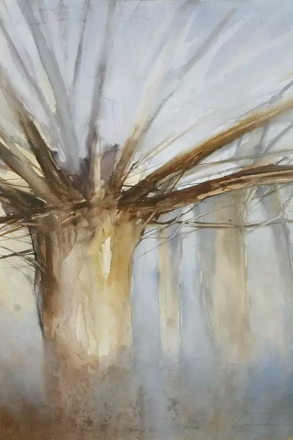 Kazimierz Twardowski - Willows in the fog